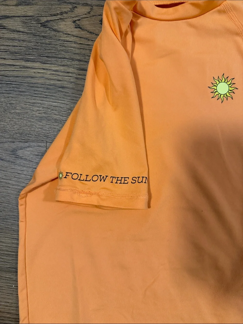 Art Class boys swim bundle - Orange Sun Rashguard + Assorted Swim Shorts